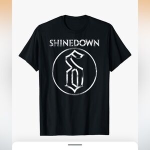Shinedown band logo T shirt black size L NWT